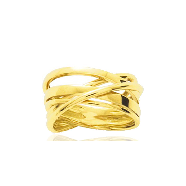 Bague or jaune 18 carats - 10 mm