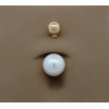 Piercing nombril or 18 carats et perle de culture