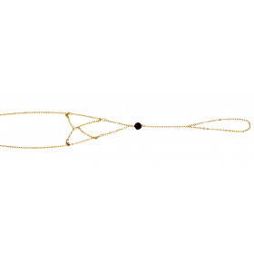 Chaine de main or 18 carats  "grenat" pour femmes