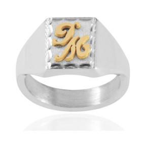 Chevalière en argent 10 x 13 mm personnalisable