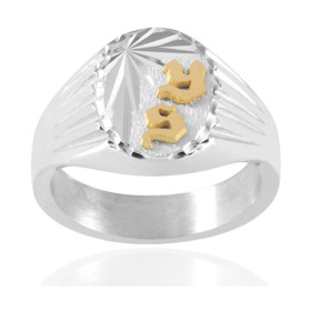 Chevalière en argent 15 x 12 mm personnalisable pour homme