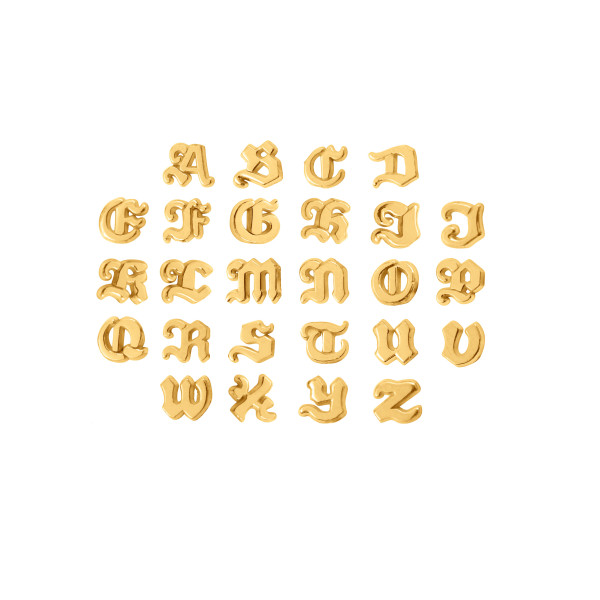 Personnalisation initiale sur chevalière en argent 925/1000