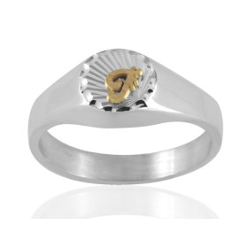 Chevalière en argent 8 x 8 mm personnalisable