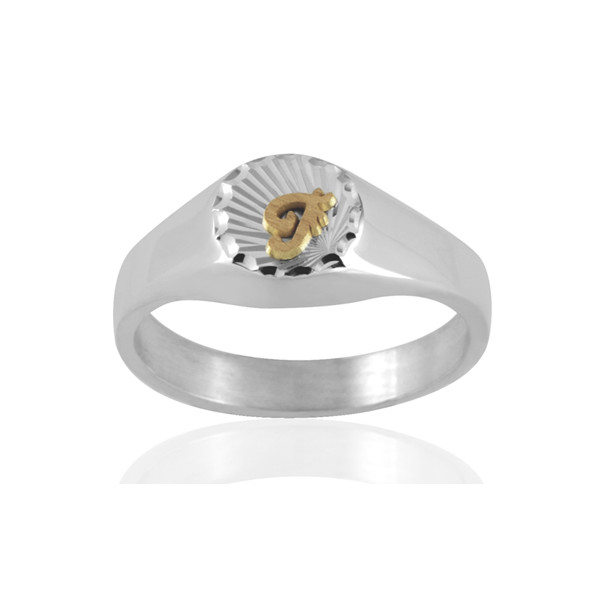 Chevalière en argent 8 x 8 mm personnalisable