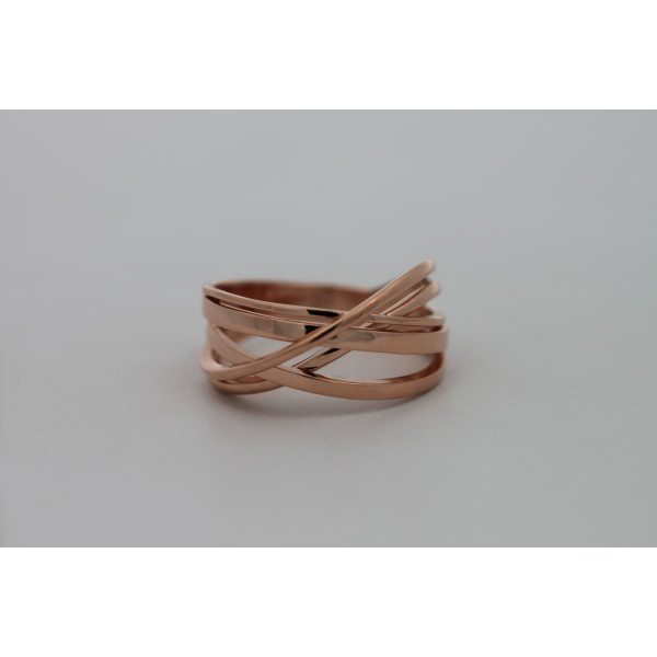 Bague or rose 18 carats