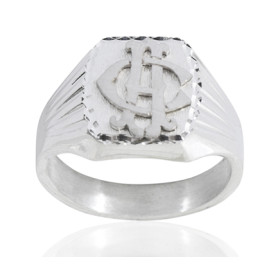 Chevalière en argent 13 x 13 mm personnalisable