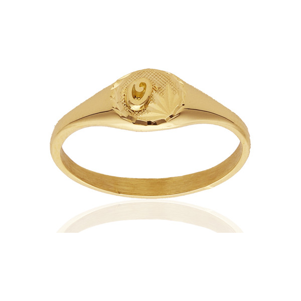 Chevalière en or 9 ou 18 carats ovale 6 mm personnalisable