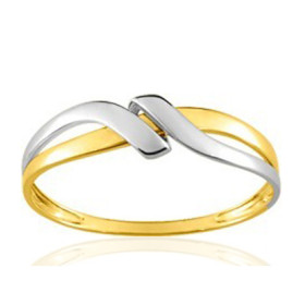 Bague deux ors 18 carats pour femmes