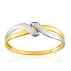 Bague deux ors 18 carats pour femmes