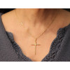 Pendentif croix en or jaune 18 carats