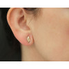 Boucles d'oreilles trois ors 18 carats
