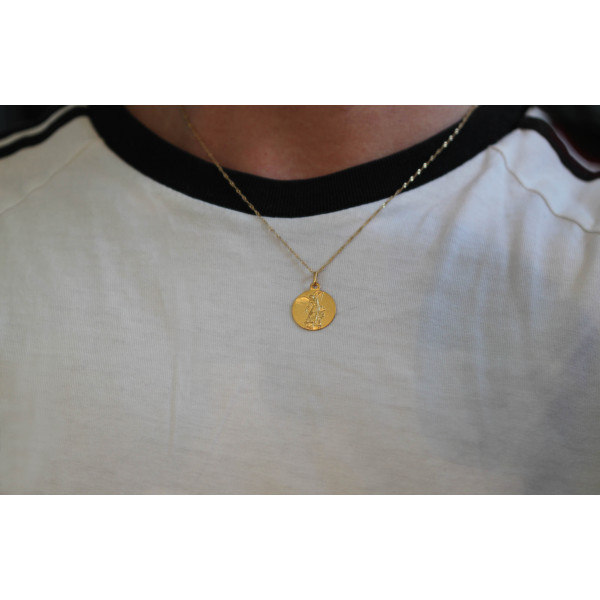 Médaille "Saint-Michel" or jaune 9 ou 18 carats