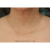 Chaine or rose 18 carats 40 cm maille forçat