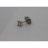 Boucle d'oreille diamant 0,15 carat et or blanc 18 carats pour homme