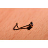 Piercing nez or 9 ou 18 carats et saphir