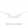 collier prenom or blanc personnalisable