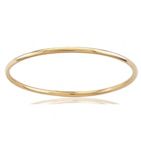 Jonc en or jaune 18 carats section ronde