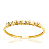 Bague or 18 carats et zirconiums