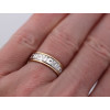 Alliance platine et or jaune 18 carats 6 mm "romaine"