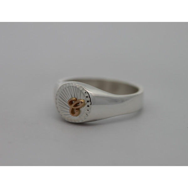 Chevalière en argent 8 x 8 mm personnalisable