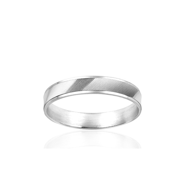 Alliance or blanc 18 carats