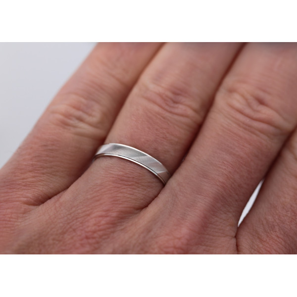 Alliance or blanc 18 carats