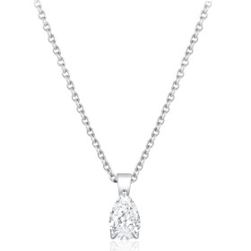 Collier diamant de synthèse 1 carat et or 9 ou 18 carats
