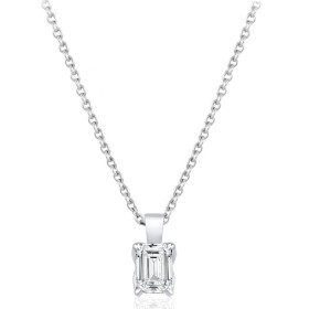 Collier diamant de synthèse 1 carat et or 9 ou 18 carats