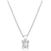 Collier diamant de synthèse 1 carat et or 9 ou 18 carats