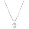 Collier diamant de synthèse 1 carat et or 9 ou 18 carats