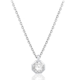 Collier diamant de synthèse 0,50 carat et or 9 ou 18 carats