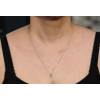 Collier diamant de synthèse 1 carat et or 9 ou 18 carats