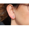 Boucles d'oreilles diamant de synthèse 1,00 carat et or 9 ou 18 carats