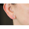 Boucles d'oreilles diamant de synthèse 1,00 carat et or 9 carats