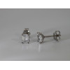 Boucles d'oreilles diamant de synthèse 1,00 carat et or 18 carats