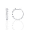Boucles d'oreilles diamant de synthèse 1,46 carat et or