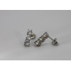 Boucles d'oreilles diamant de synthèse 1,42 carat et or 9 carats