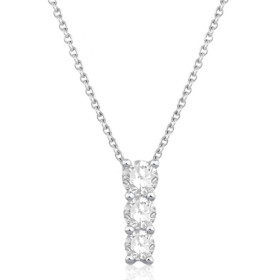 Collier diamant de synthèse 0,71 carat et or 9 ou 18 carats