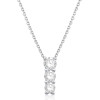 Collier diamant de synthèse 0,71 carat et or 9 ou 18 carats