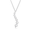 Collier diamant de synthèse 1,96 carat et or 9 ou 18 carats