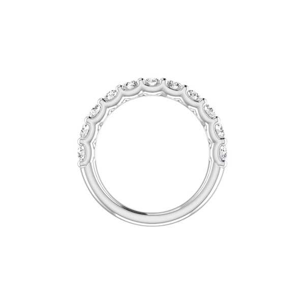 Alliance or 18 carats et demi-tour diamants 1,10 carat