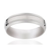 Alliance en palladium finition brossée 6 mm