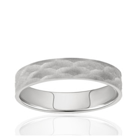 Alliance or blanc 9 ou 18 carats pour hommes et femmes