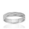 Alliance or blanc 9 ou 18 carats pour hommes et femmes