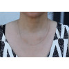 Chaine or rose 18 carats 45 cm maille gourmette
