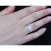 Alliance or 9 ou 18 carats demi-jonc 4 mm