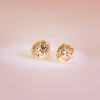 Boucles d'oreilles or 18 carats "méduse"