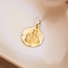 Médaille scapulaire or 18 carats "Vierge du mont Carmel" - 18 mm