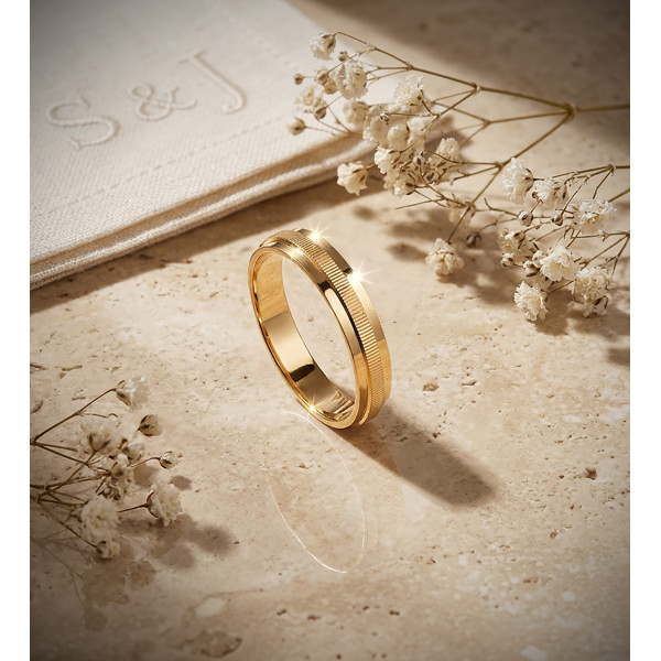 Alliance or jaune 18 carats
