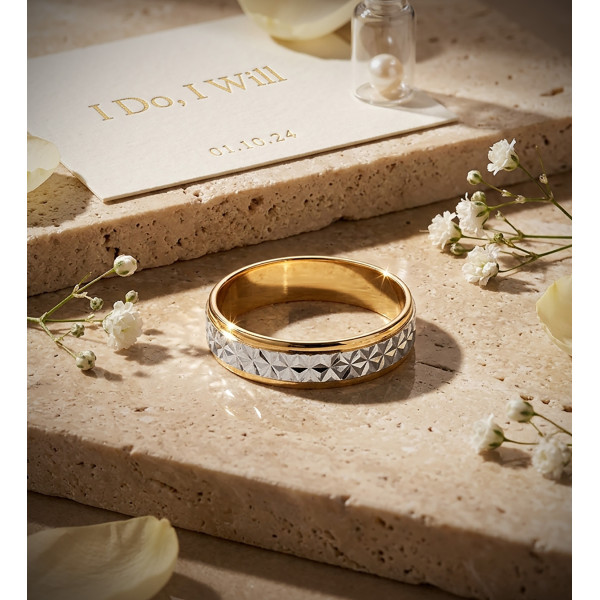 Alliance deux ors 18 carats